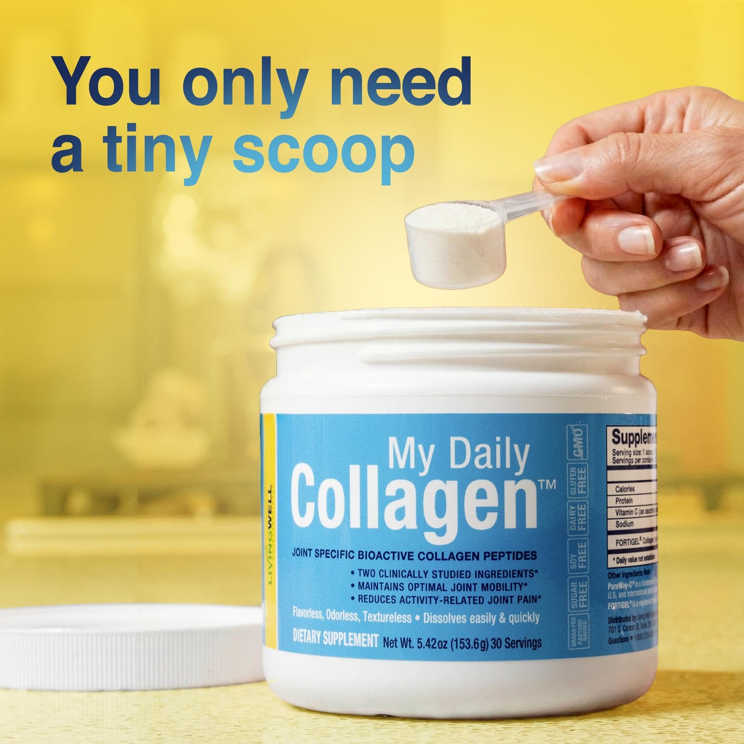 Premium Collagen Peptides Type 1 & 3 Collagen Powder - Hydrolyzed Bovine with Protein & Vitamin C – Unflavored Powdered Peptides Protein for Men and Women Joint & Cartilage Health – 30 Servings My Daily CollagenBuy Supplements Australia