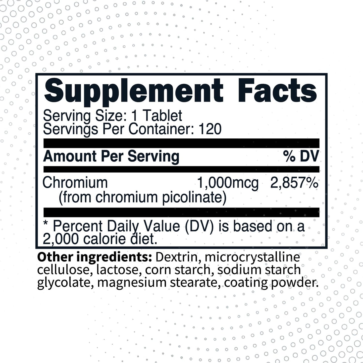 Type Zero Clean Chromium Picolinate Tablets (120 Servings, 1,000 MCG Per Serving) - Non-GMO, Gluten Free Type ZeroBuy Supplements Australia