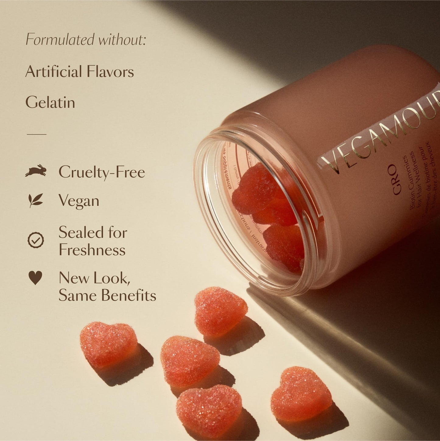 VEGAMOUR GRO Biotin Gummies, Strawberry Flavor with 5000 mcg Biotin, Supports Healthy Hair Vegan Gummies with Vitamins A, B, C, E, B-12 & More, 30 Ct VEGAMOURBuy Supplements Australia