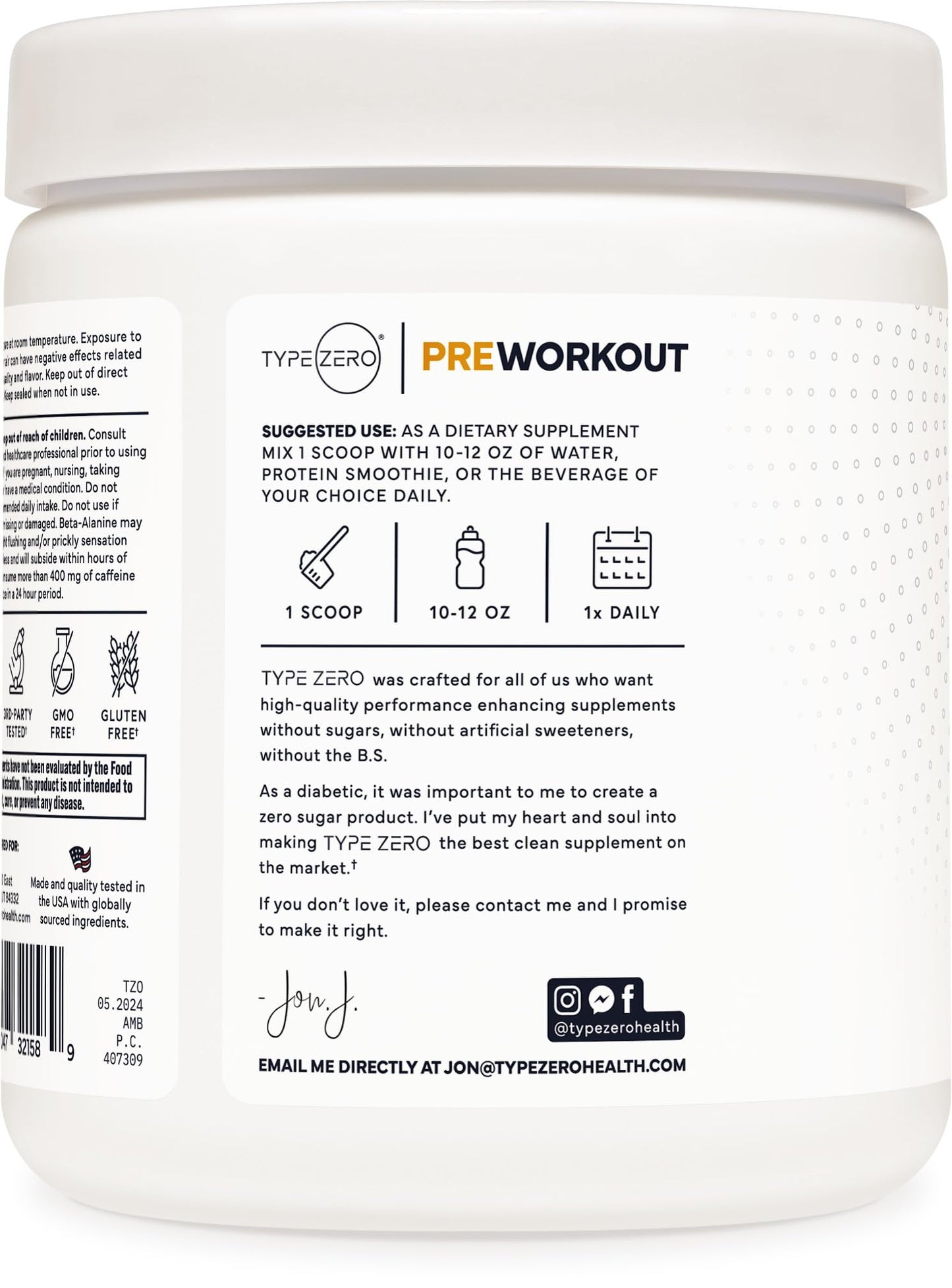 Type Zero Amino Burn Vegan BCAAs + Pre-Workout (Pina Colada Flavored) Type ZeroBuy Supplements Australia