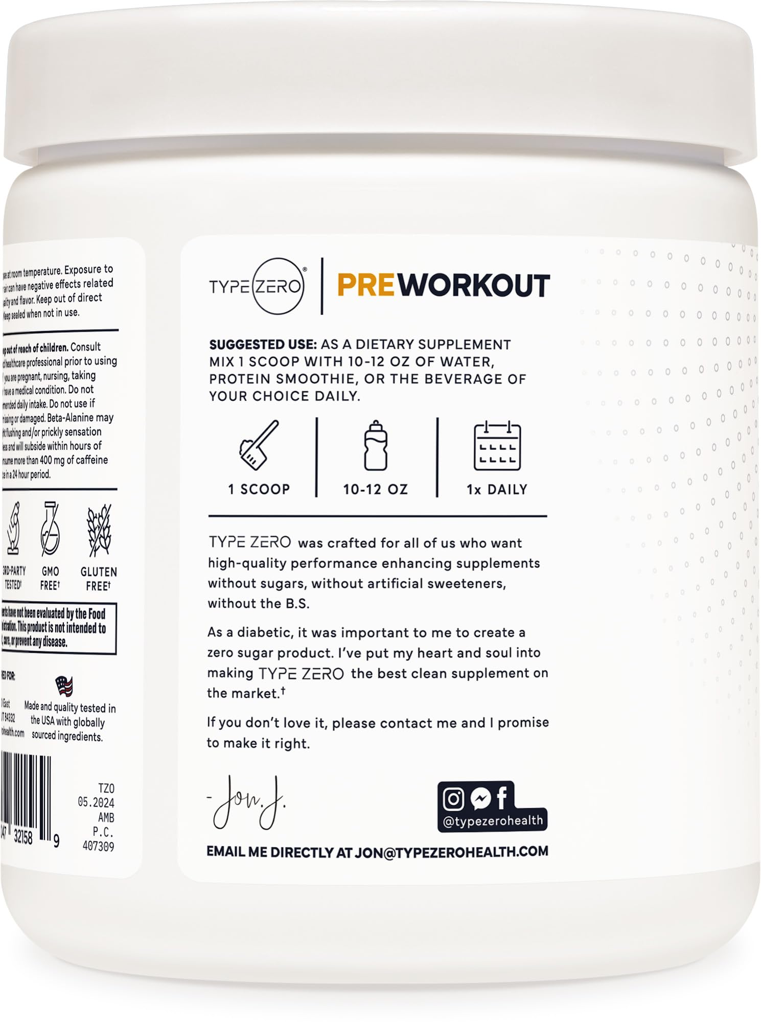Type Zero Amino Burn Vegan BCAAs + Pre-Workout (Pina Colada Flavored) Type ZeroBuy Supplements Australia