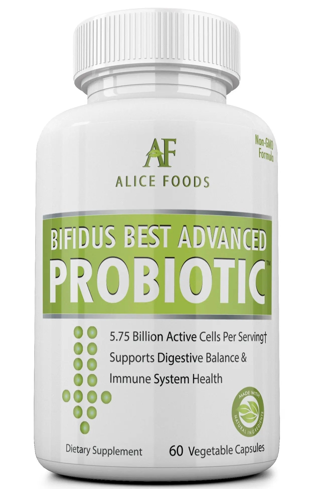 Fast Natural Bloating Relief - Bifidus Best Advanced Probiotic 60 Day + Kombucha Guide - Premium Probiotics for Men and Women - for Intestinal Problems, Bloating, Diarrhea, Gas, Bladder, UTI Alice Foods buy supplements Au