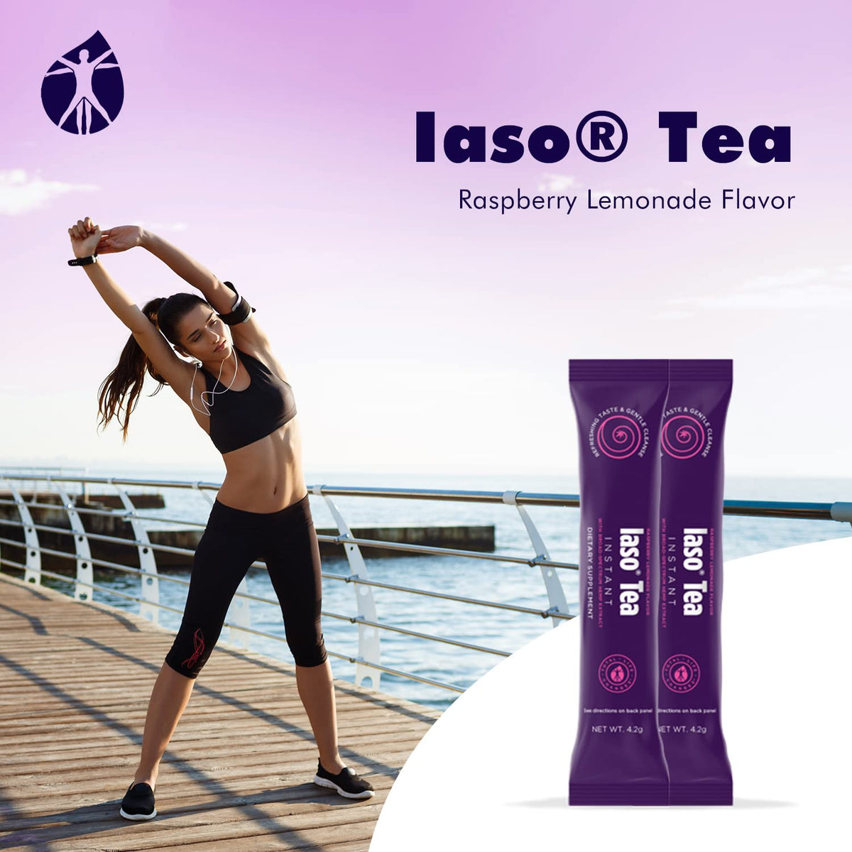 Total Life Changes Raspberry Lemonade Flavor Instant IASO Tea (15 Pack) Total Life ChangesBuy Supplements Australia