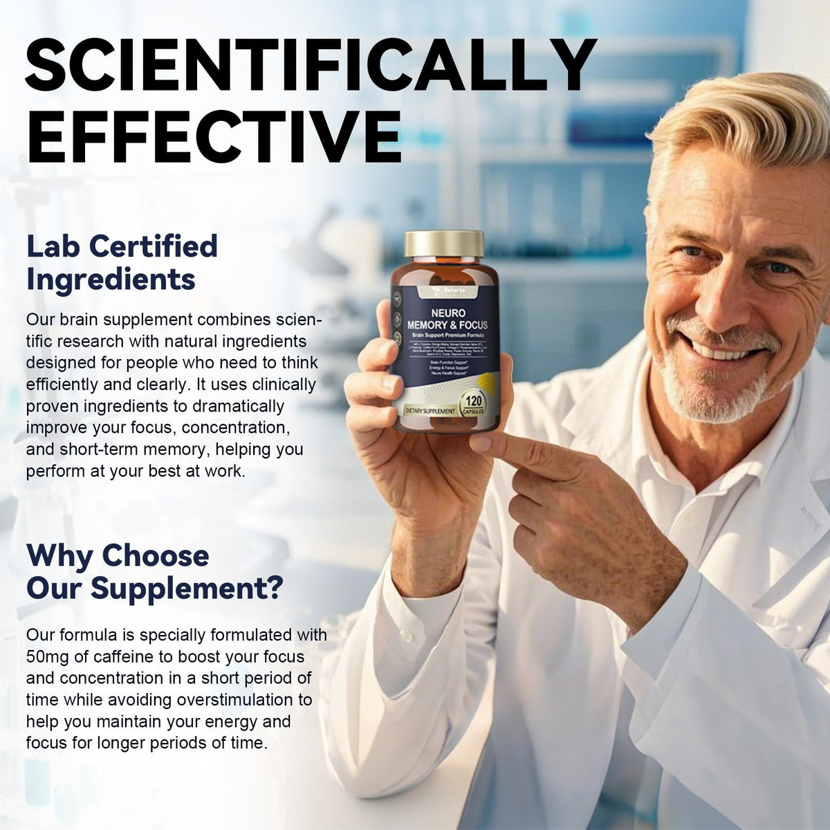 25 in 1 Brain Supplements for Memory and Focus & Neuro Health - Daily Brain Nootropic Cognitive Supplement with L-Tyrosine, Bacopa Monnieri, Ginkgo Biloba, Alpha GPC - Non-GMO, Gluten Free TotariaBuy Supplements Australia