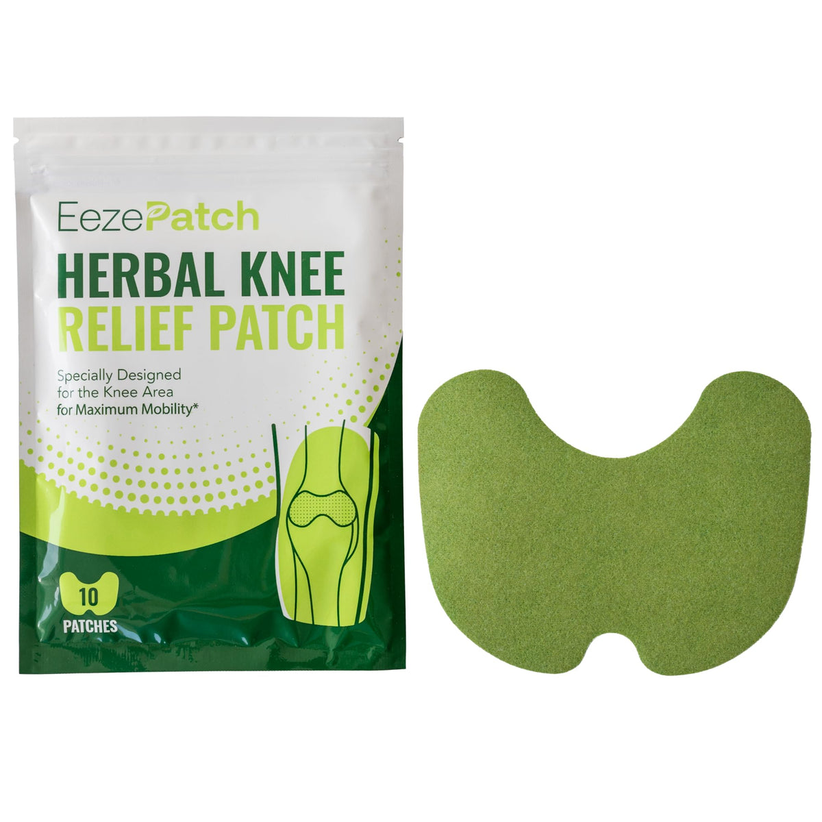 EezePatch® Herbal Knee Relief Patches (10 Count) – Natural Joint Support for Knee Discomfort, Mobility & Flexibility – Herbal Extracts for Soothing Relief – Easy-to-Apply Patches EezePatch buy supplements Au