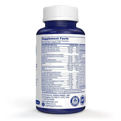VIGOR ANGEL Multivitamin, 60 Liquid Capsules VIGOR ANGELBuy Supplements Australia