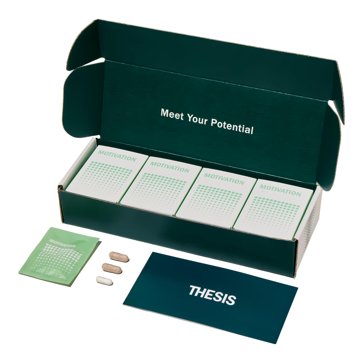 Thesis Motivation - Nootropic Brain Support Supplement - Promotes Healthy Brain Energy, Focus & Beat Procrastination - Artichoke Extract, Dynamine, L-Phenylalanine & L-Theanine - 24 Servings THESISBuy Supplements Australia