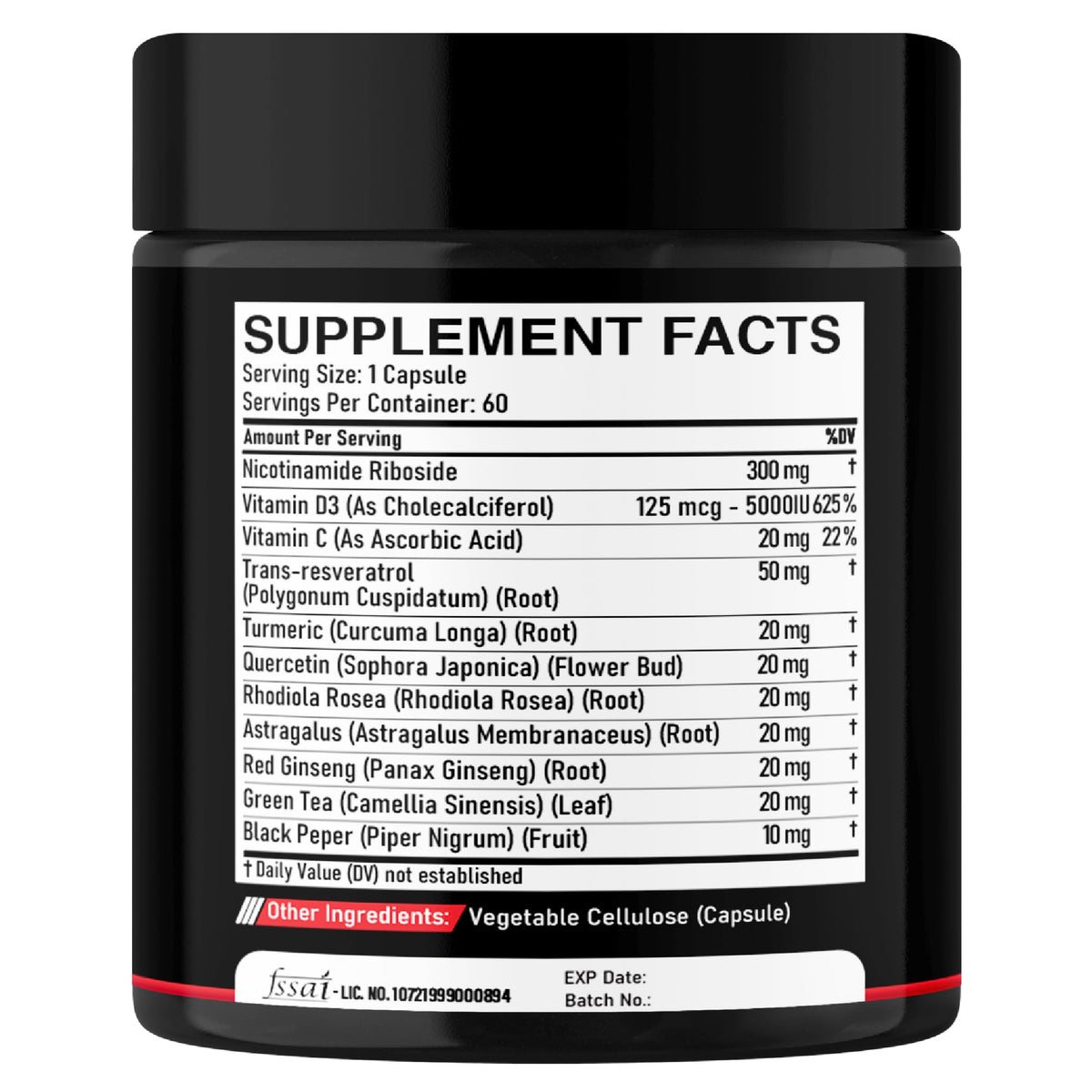 DEDICAD 11in1 NAD Supplement with Nicotinamide Riboside, Quercetin, Resveratrol and 8 More - 2 Month Supply DEDICADBuy Supplements Australia