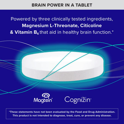 Qunol Brain Health Memory Plus with B6, Magnesium L-Threonate & Citicoline, Clinically Tested Ingredients to Improve Memory, Focus, Attention and Productivity, 90 Count QunolBuy Supplements Australia