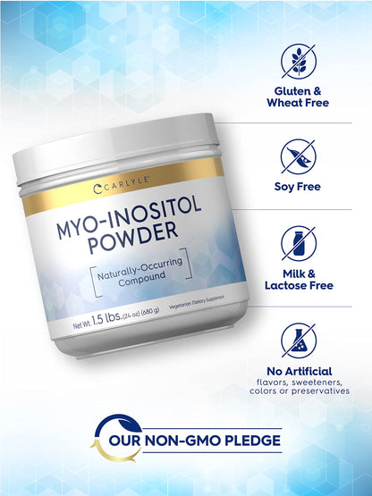 Carlyle Myo-Inositol Powder Supplement | 1.5 lbs | Naturally Occuring Compound CarlyleBuy Supplements Australia