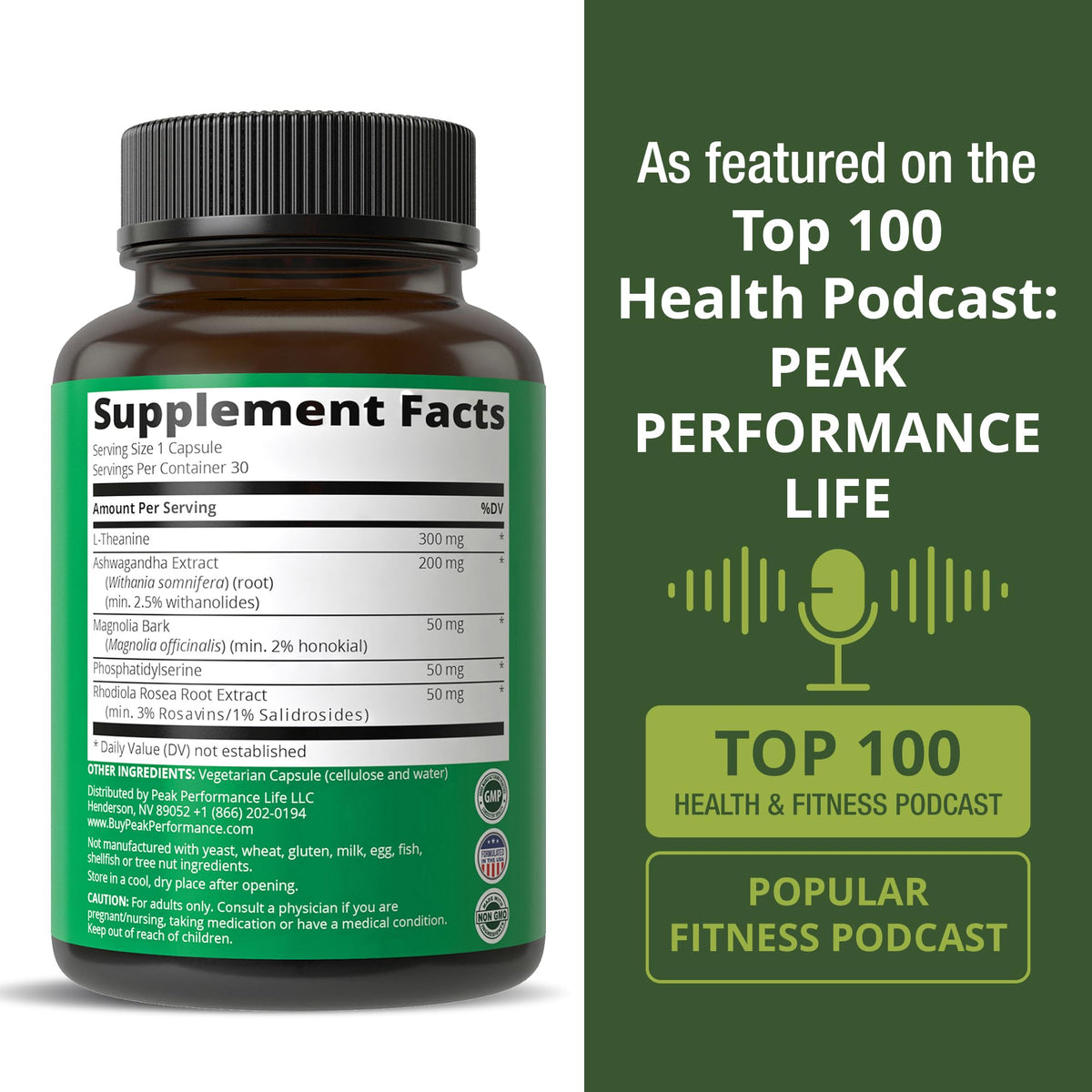 5-in-1 Cortisol Supplement for Women & Men. Lower High Cortisol with Ashwagandha, Rhodiola Rosea, L-Theanine, Phosphatidylserine, Magnolia Bark. Calm Relaxation, Balanced Energy, Vegan Supplements Peak PerformanceBuy Supplements Australia