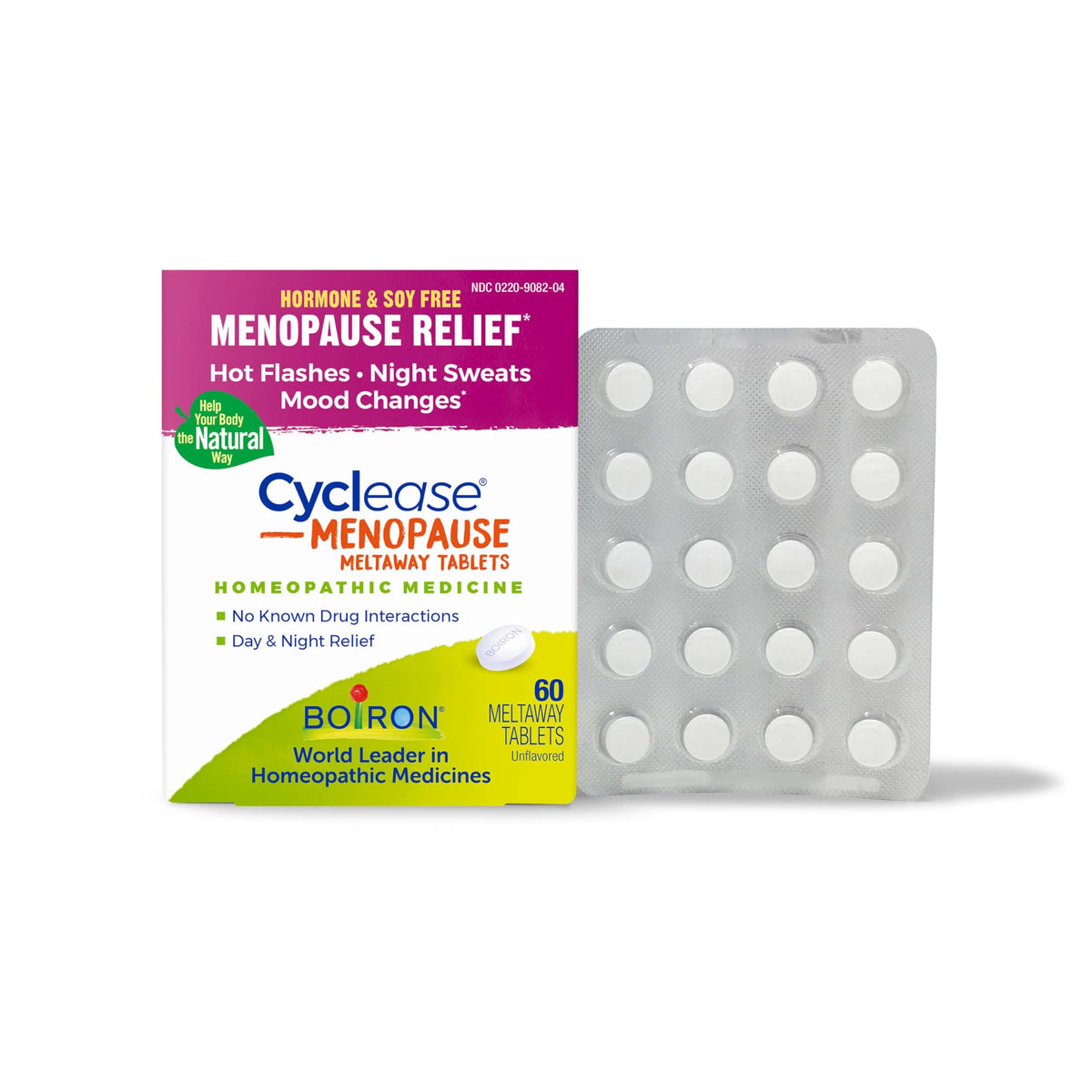 Boiron Cyclease Menopause Tablets for Relief of Hot Flashes, Night Sweats, Irritability, and Mood Swings - 60 Count BoironBuy Supplements Australia