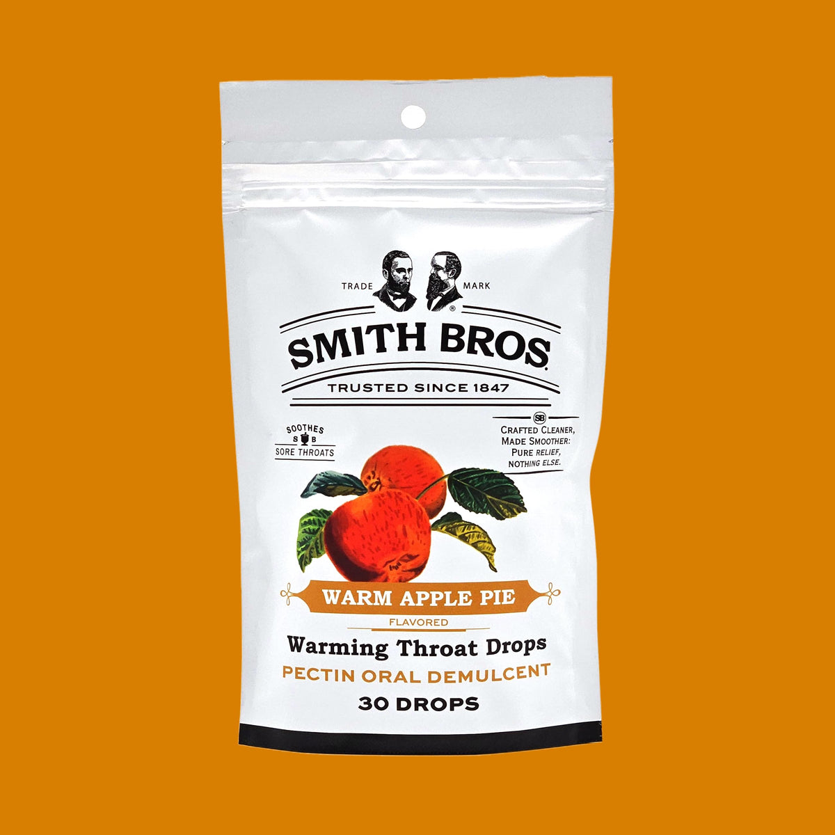 Sore Throat Lozenges with Pectin by Smith Brothers (Warming Apple Pie, 90 Count): Vintage Candy Throat Drops - The Original American Cough Drop Smith Bros. buy supplements Au