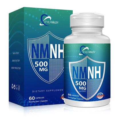 FYLFRKUY New NMNH 500mg Per Serving (Dihydronicotinamide Mononucleotide), NAD 𝐒𝐮𝐩𝐩𝐥𝐞𝐦𝐞𝐧𝐭𝐬 Pure Organic, More Effective Than NMN for Anti-Aging, Energy, Immunity, Focus - 60 Count FYLFRKUYBuy Supplements Australia