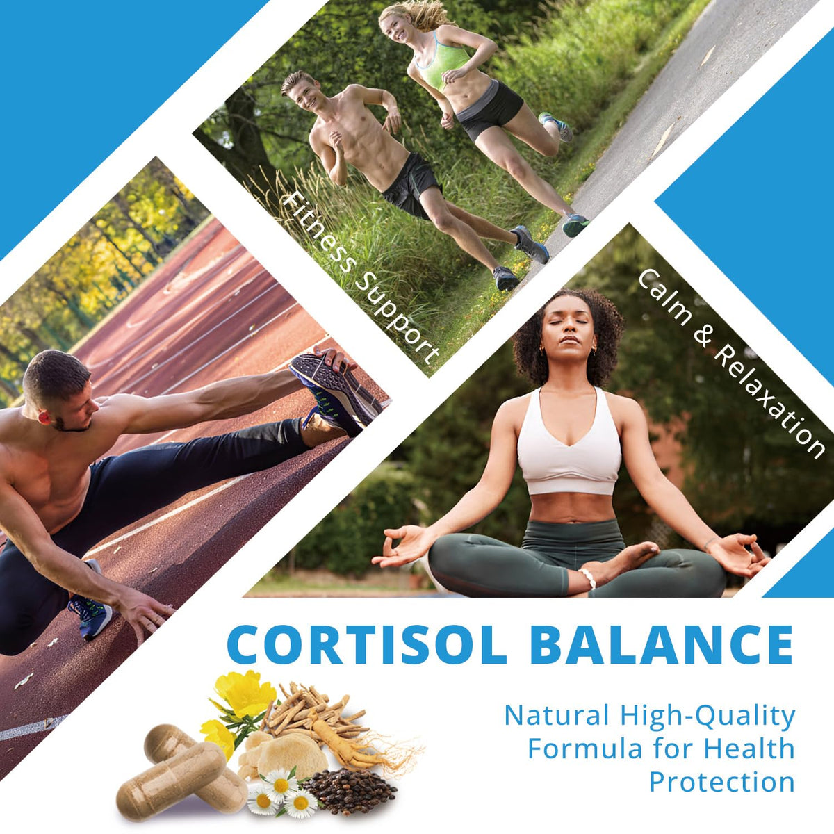 NATUREBULK Cortisol Supplements for Women, 18-in-1 - Premium Blend with Ashwagandha, Rhodiola, Magnesium & L-Theanine - Stress Response Support & Mood Enhancement Formula - 120 Vegetarian Capsules NATUREBULKBuy Supplements Australia