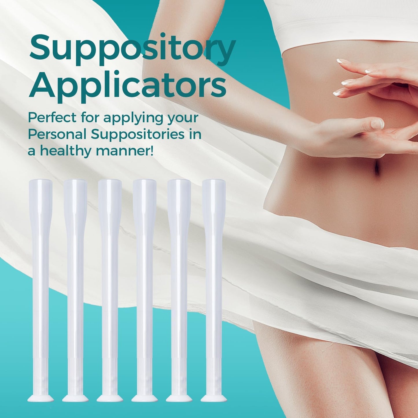 Dizzily 30 Pack Disposable Vaginal Suppository Applicators for Women, Individually Wrapped, Hygienic - Fits Most Boric Acid Suppositories, Pills, Tablet, Cap-sules and Feminine Care Applicator DizzilyBuy Supplements Australia