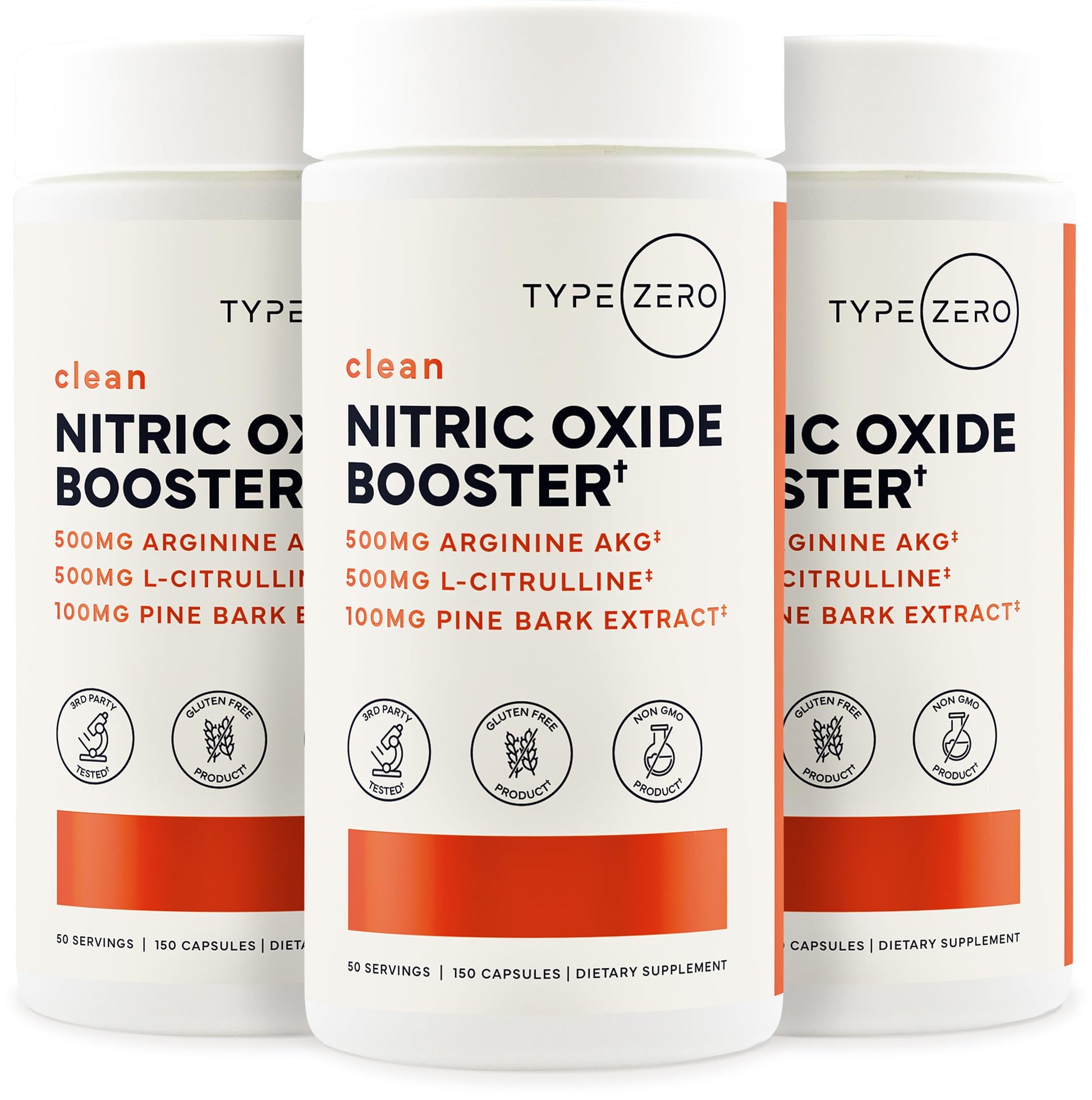 Type Zero Nitric Oxide 6X Booster, 150 Veggie Capsules - Natural Supplement - Beetroot, Arginine AKG, Citrulline, Pine Bark, Garlic & VIT C | Nitrous Oxide Type ZeroBuy Supplements Australia