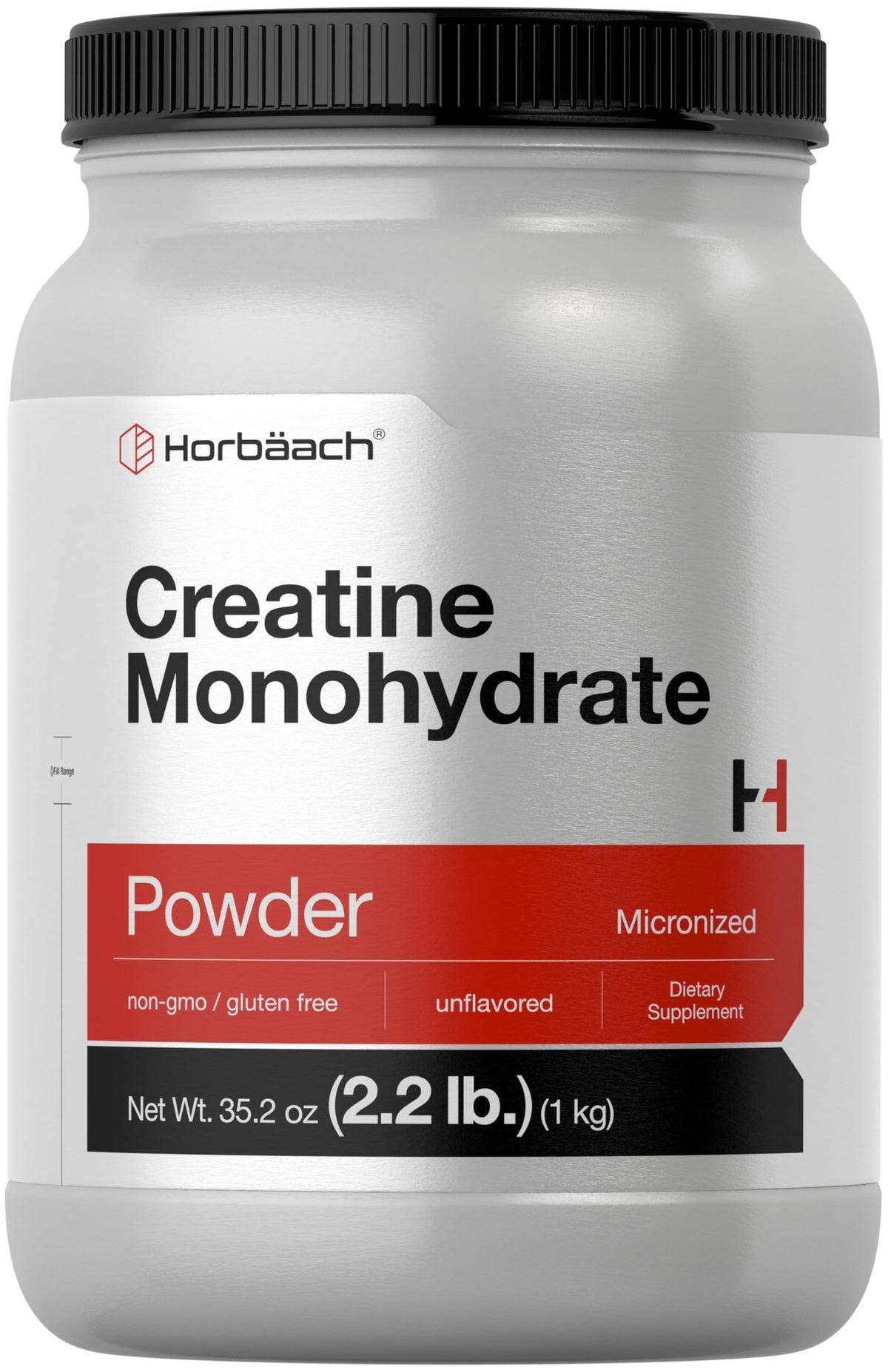 Horbäach Creatine Monohydrate Powder | 2.2lbs (35.2 oz) | Micronized and Unflavored | Vegetarian, Non-GMO, and Gluten Free Supplement HorbäachBuy Supplements Australia