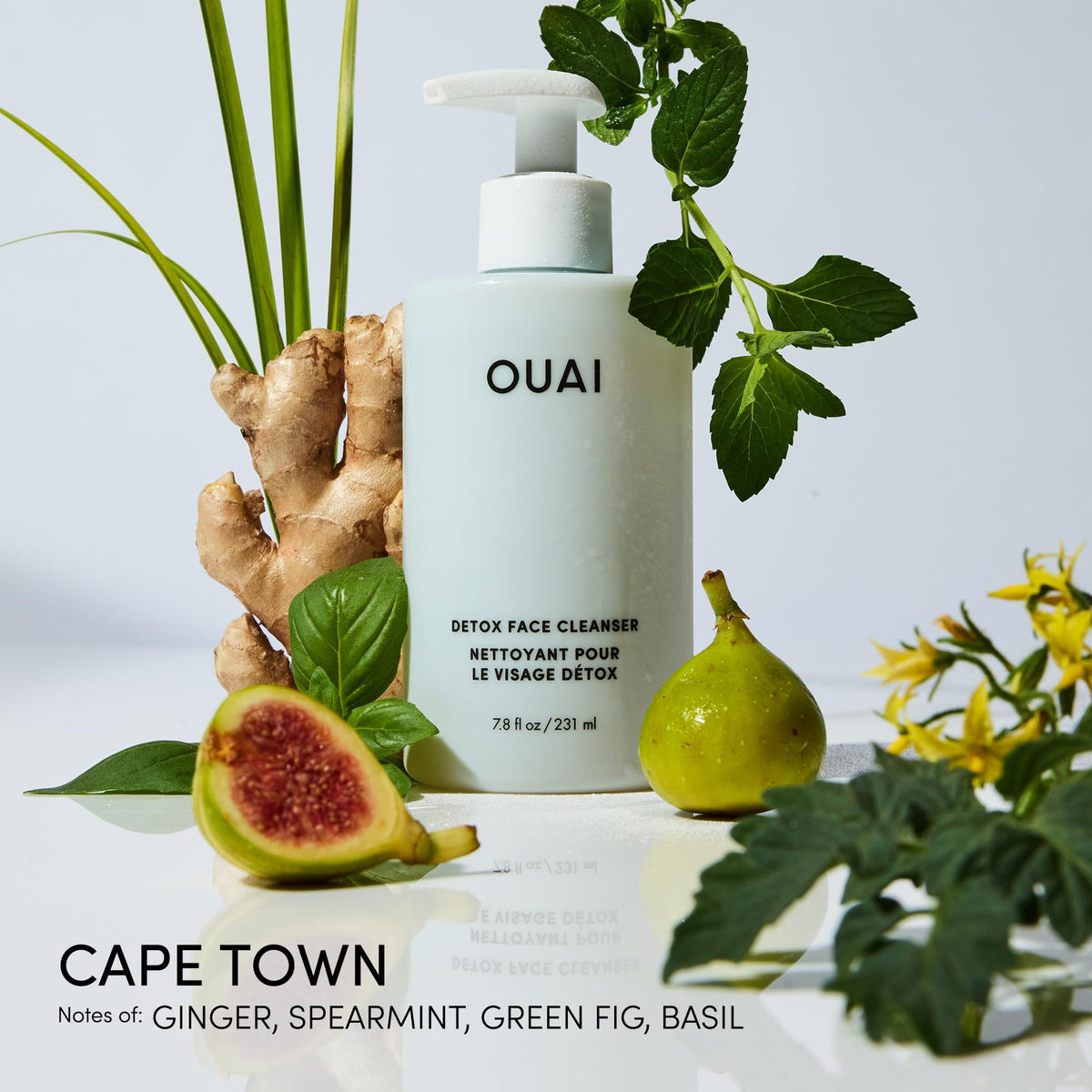 OUAI Detox Facial Cleanser - Deep Cleansing Face Wash with Glycolic Acid, Niacinamide & PHA - Removes Sweat, Dirt & Oil Without Drying - Gentle Face Cleanser for Post-Workout (7.8 Fl Oz) OUAIBuy Supplements Australia