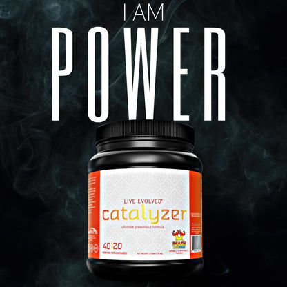 Live Evolved Catalyzer Preworkout for Men and Women – Advanced Pre Workout Powder for Energy, Strength, Stamina – 17-Ingredient Blend Preworkout with Creatine