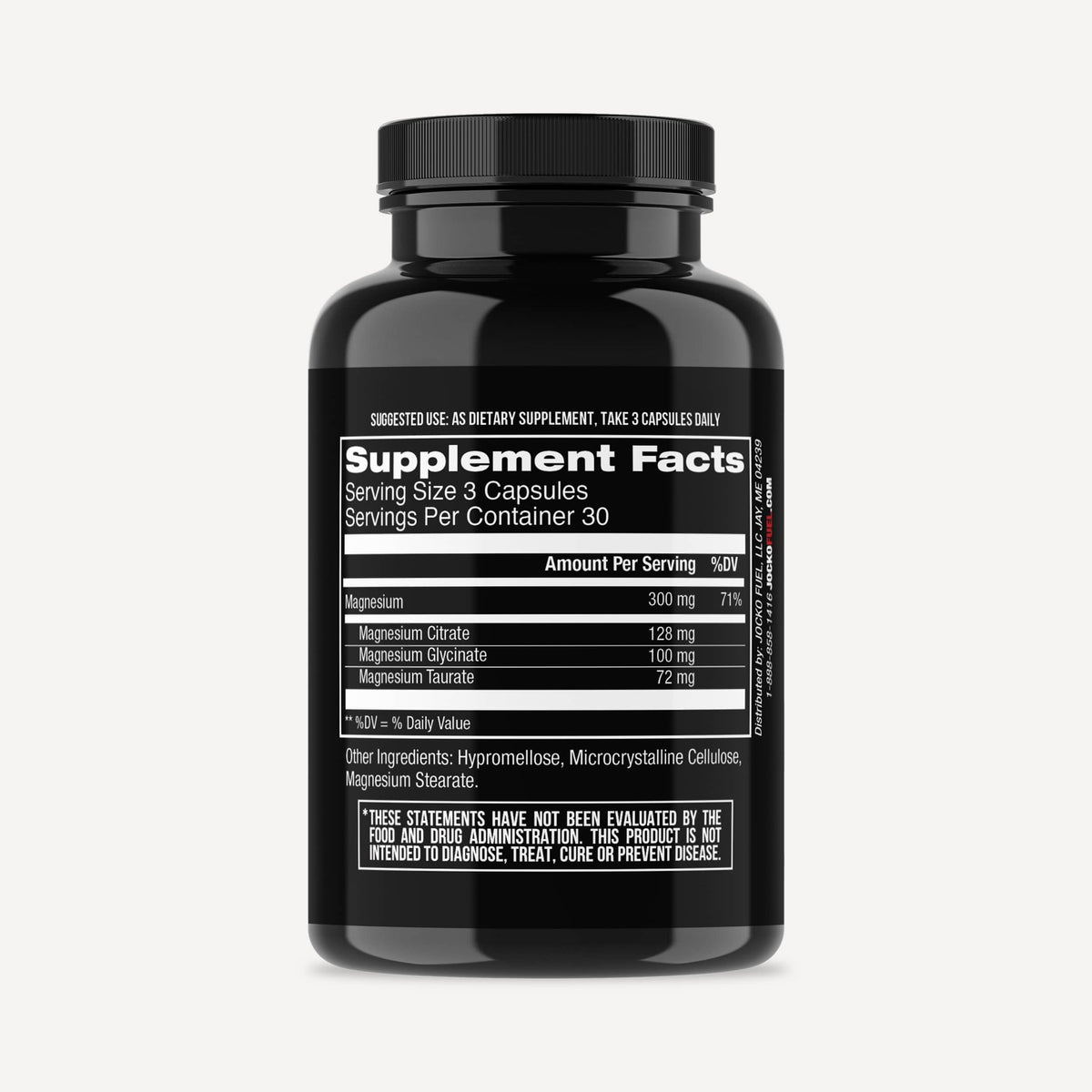 Jocko Fuel Magnesium Complex Supplement - Magnesium Glycinate, Citrate, & Taurate Capsules Dietary Supplement for Muscle Recovery & Relaxation, Heart, Nerve, Bone Support, & Sleep 30-Day Supply Jocko FuelBuy Supplements Australia