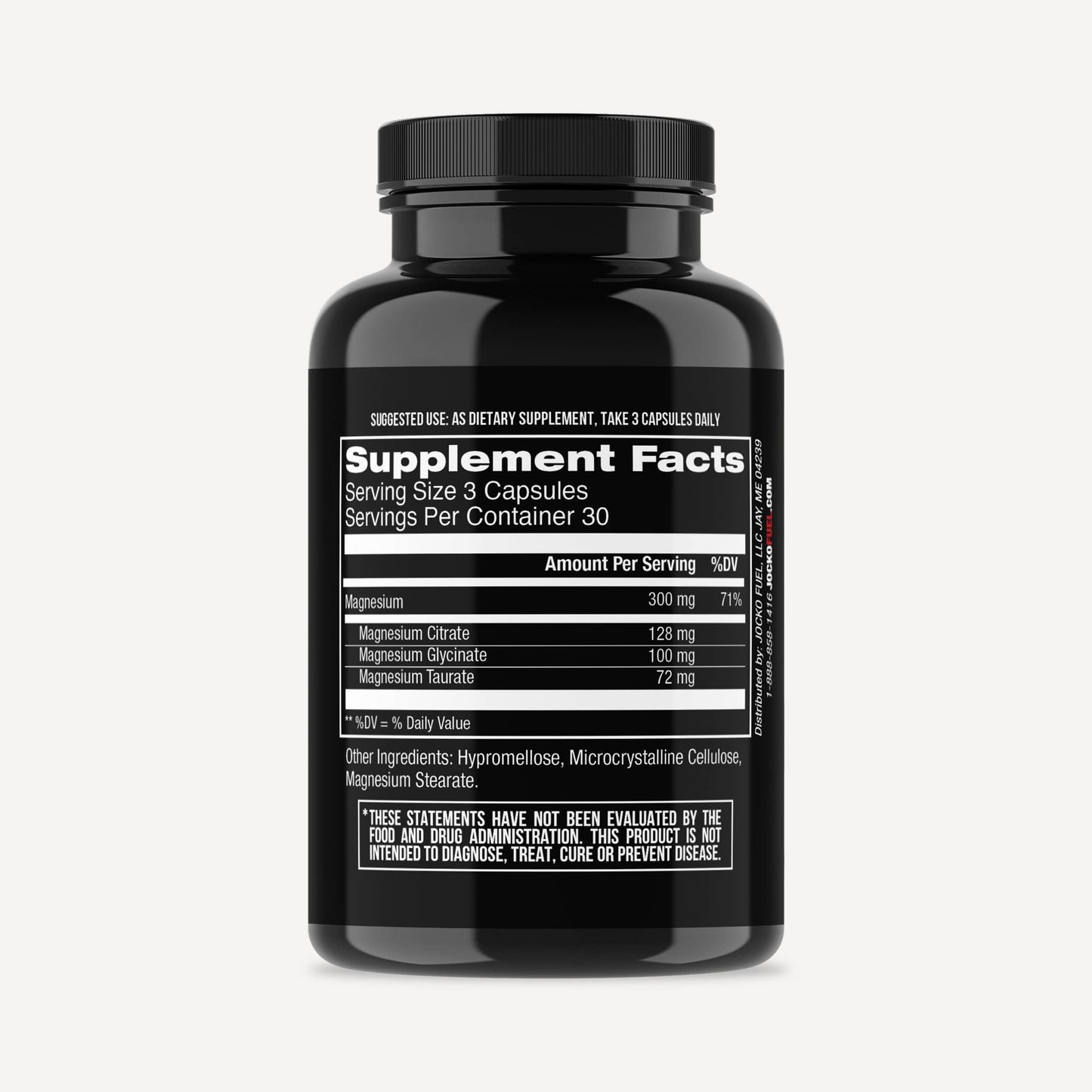 Jocko Fuel Magnesium Complex Supplement - Magnesium Glycinate, Citrate, & Taurate Capsules Dietary Supplement for Muscle Recovery & Relaxation, Heart, Nerve, Bone Support, & Sleep 30-Day Supply Jocko FuelBuy Supplements Australia