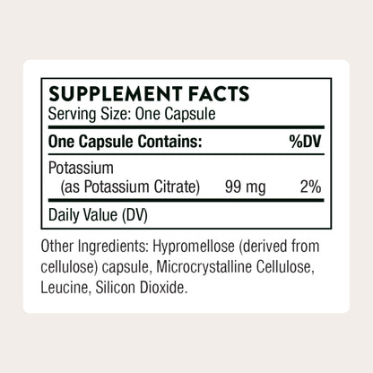 THORNE - Potassium Citrate - Essential Electrolyte Supplement for Muscle Function, Heart Health, Nerve Function & Urinary Tract Health Support* - Third-Party Certified - Gluten-Free - 90 Capsules THORNE buy supplements Au
