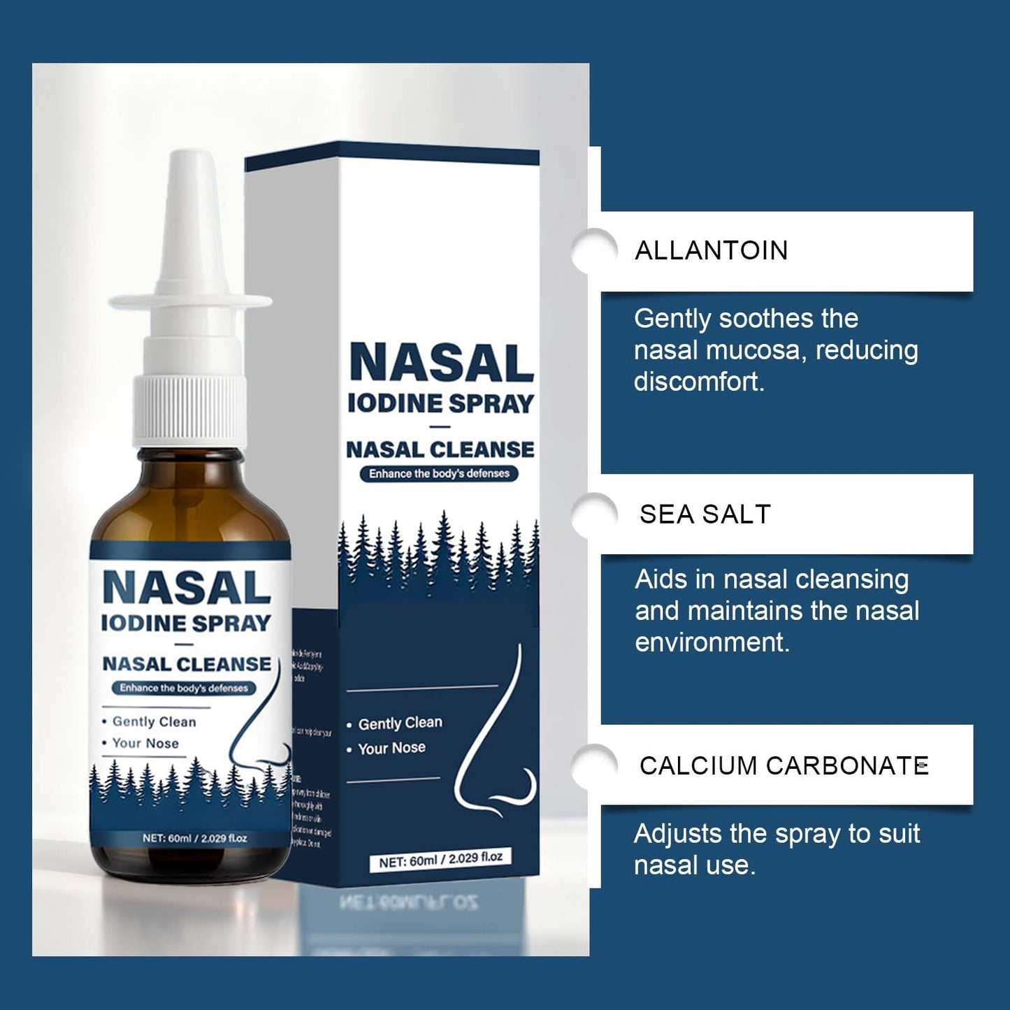 VIPUDA Nutramd Iodine Nasal Spray, Cleanses & Refreshes Your Nasal Passages, Iodine & Fulvic Acid Blend, 100% Natural Mineral Formula – 60 ml/2.029 fl.oz (1pc) VIPUDABuy Supplements Australia