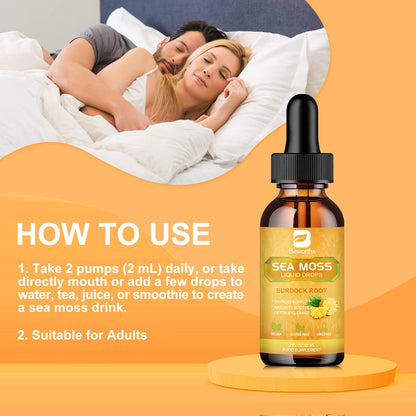 B BEWORTHS Sea Moss Liquid Drops - Organic Irish Sea Moss Gel with Burdock Root B BEWORTHSBuy Supplements Australia