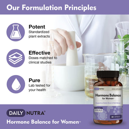 Hormone Balance for Women - Natural Mood Supplement - PMS Relief and Menopause Support | Featuring Clinically Studied KSM-66 Ashwagandha (90 Capsules) DailyNutraBuy Supplements Australia