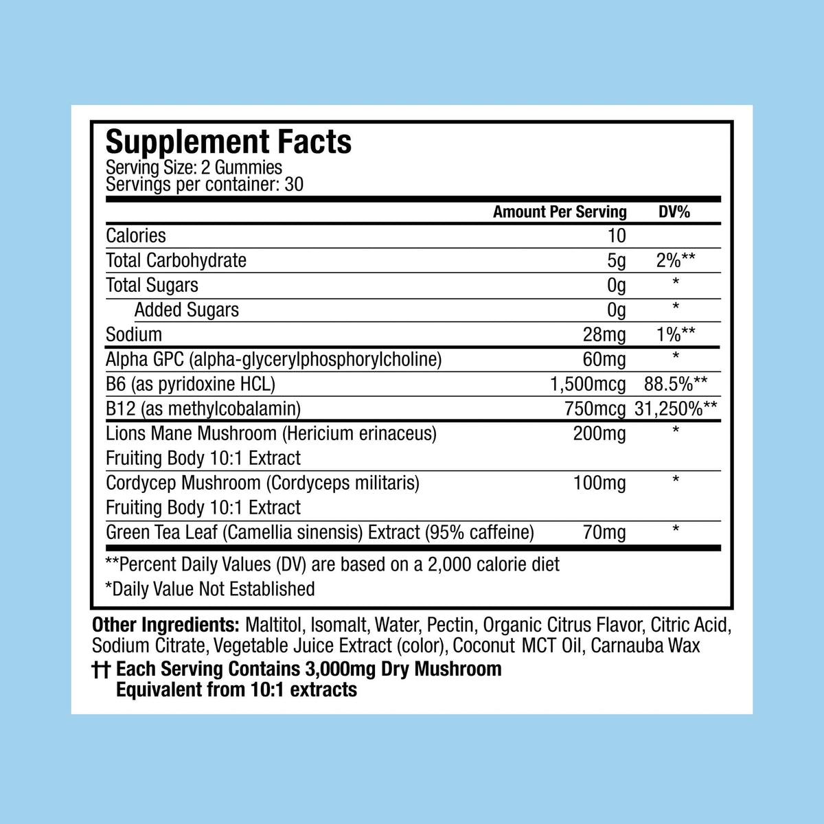 Plant People WonderFocus Mushroom Gummies with Lion’s Mane & Cordyceps - Nootropic Brain Supplement Boosts Memory, Focus, Energy & Mood in Adults | No Sugar, 100% Vegan, Citrus Flavor, 60 Count Plant PeopleBuy Supplements Australia