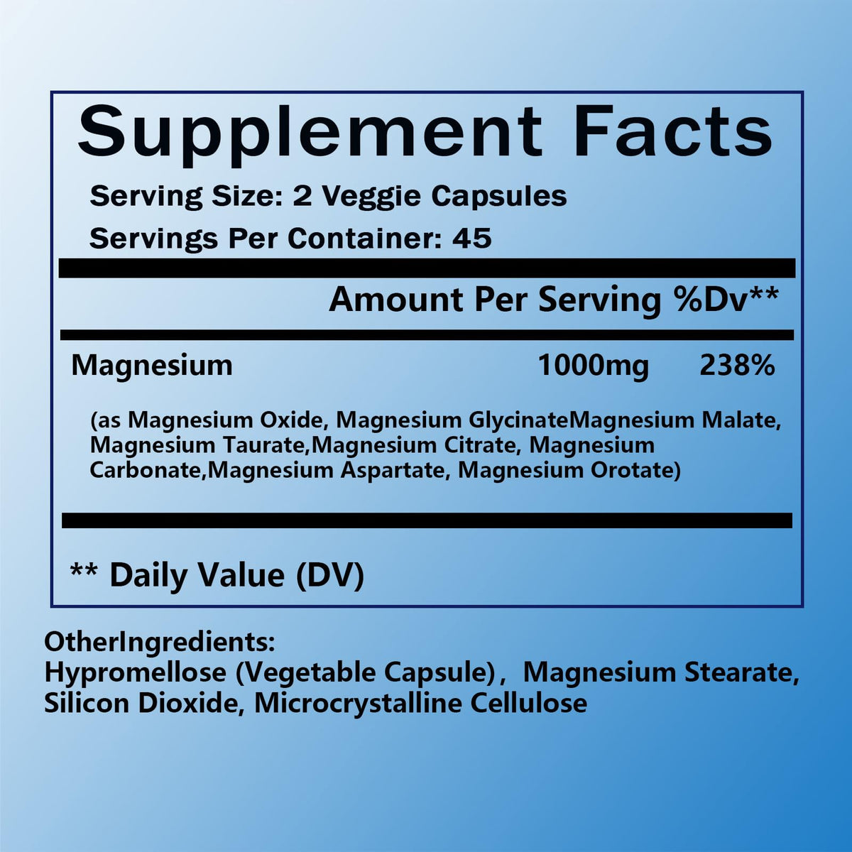 Magnesium Complex Supplement - 8 Elemental Magnesium 1000mg - Glycinate, Citrate, Malate, Taurate Chelated | Easy Absorption, Energy Support | Vegan Non-GMO, 90 Capsules (1pc) KFUKFU buy supplements Au