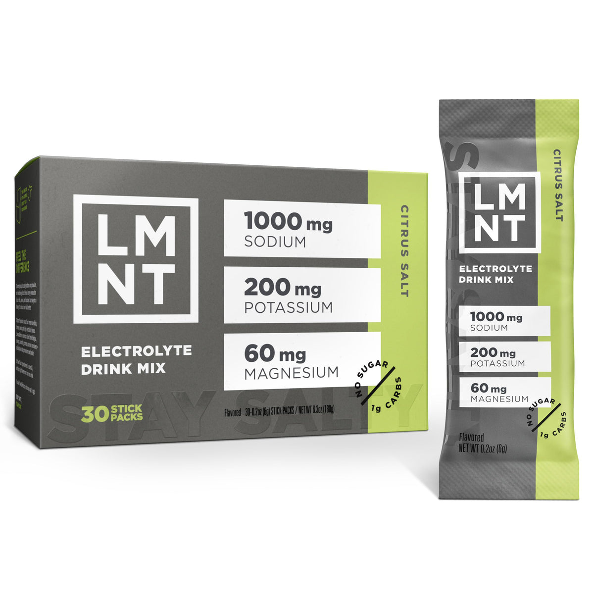 LMNT Zero Sugar Electrolytes - Citrus Salt | Drink Mix | 30-Count Drink LMNTBuy Supplements Australia