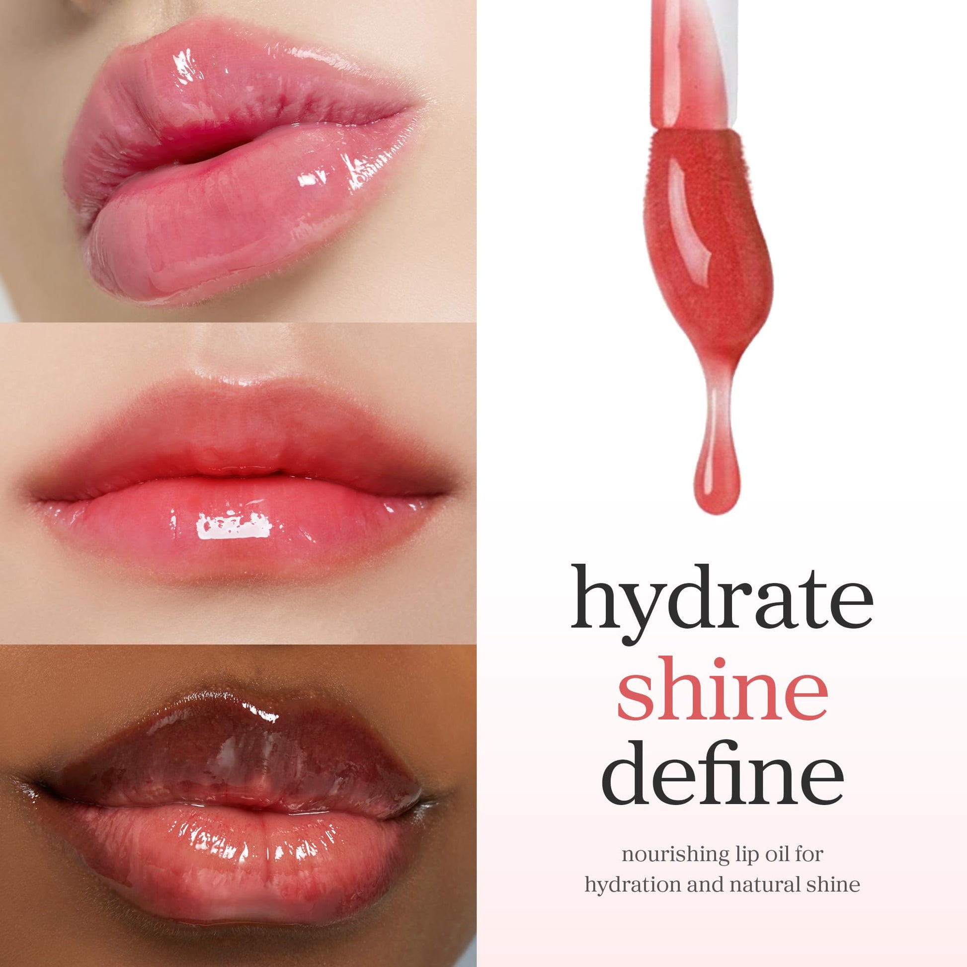 NOONI Korean Lip Oil - Appleberry | Long-Lasting, Moisturizing, Plumping, Revitalizing for Dry Lips, Waterproof, No Peel Off, Hydrating, Nourishing Crystal Clear, Stocking Stuffers, 0.12 FL Oz NOONIBuy Supplements Australia