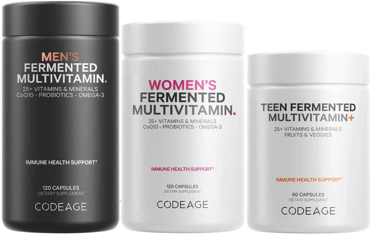 Codeage Family Multivitamin Bundle – Multivitamins for Teens, Women & Men – Essential Vitamins & Minerals Pack CodeageBuy Supplements Australia