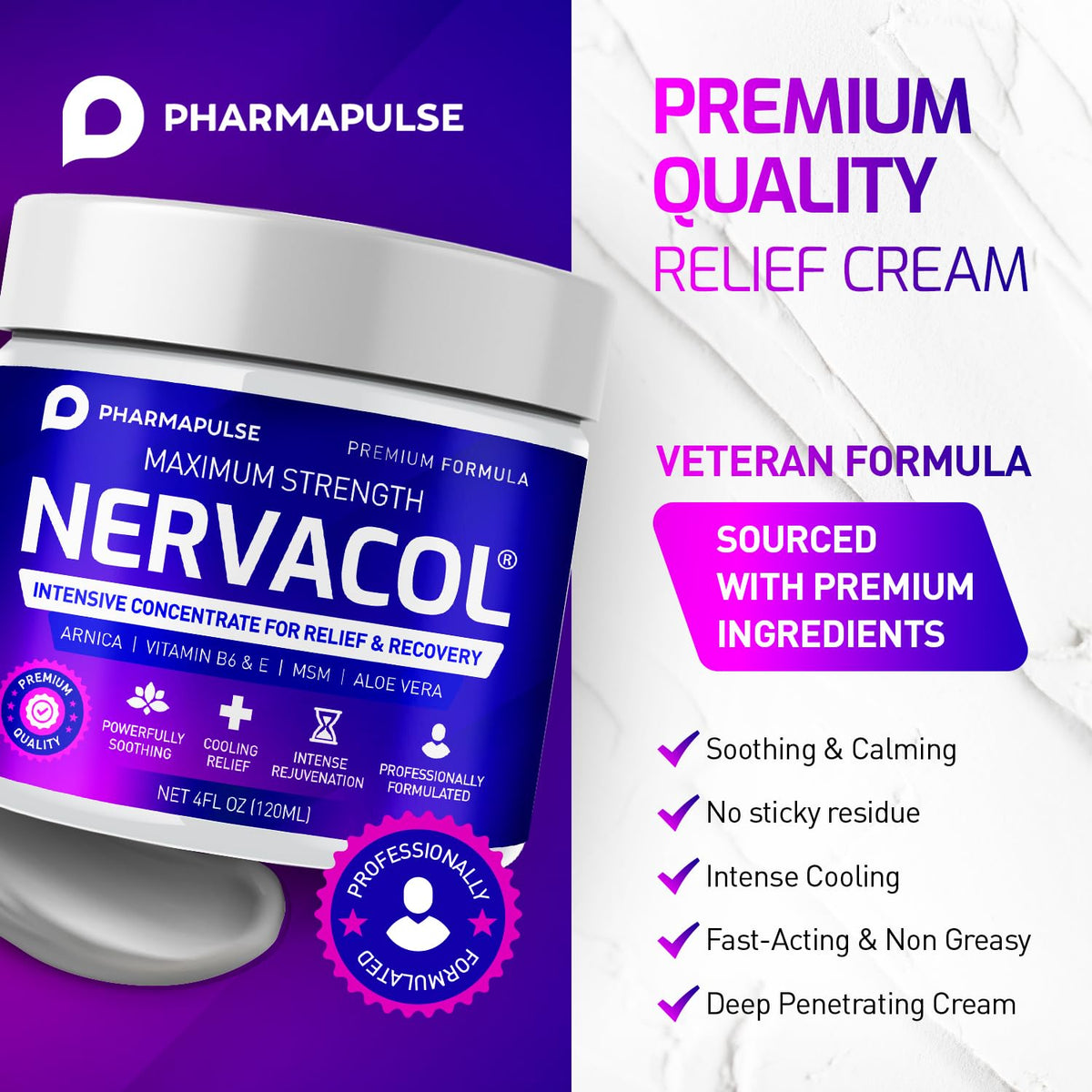 Neuropathy Nerve Therapy & Relief Cream - Maximum Strength Relief Cream for Foot PharmapulseBuy Supplements Australia