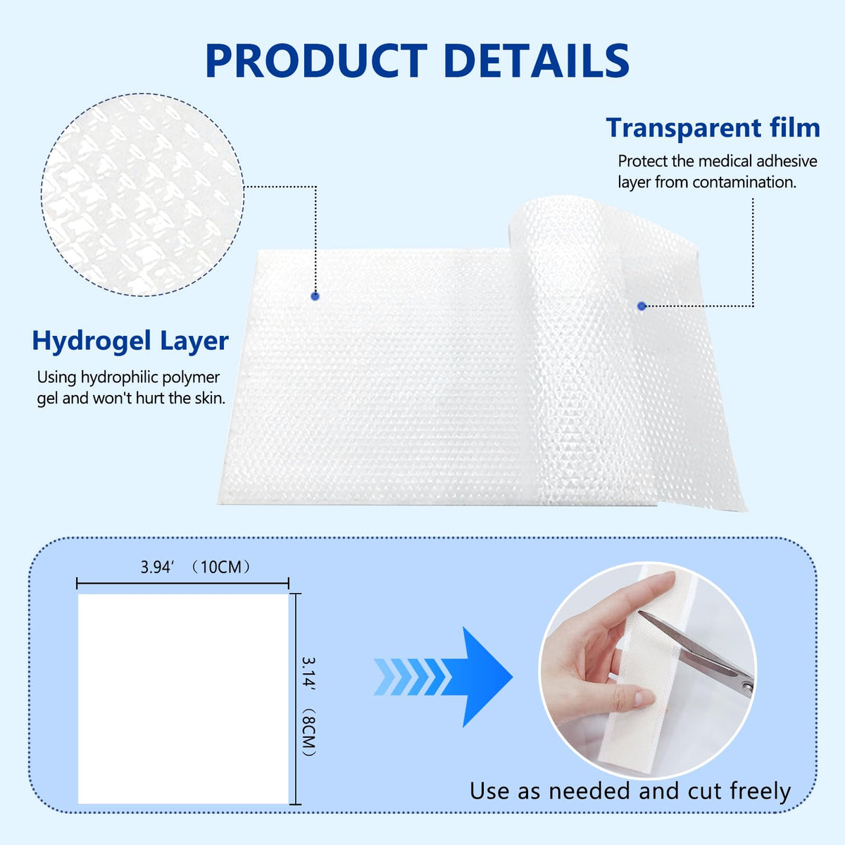 KIbabyDI Professional Lidocaine Pain Relief Patches - 20 Count | 4% Medicated Gel Patches for Targeted Joint & Muscle Comfort | Long-Lasting 12-Hour Relief, Ultra-Flexible Design -lb263 KIbabyDIBuy Supplements Australia
