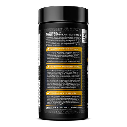 Testosterone Booster for Men, MuscleTech AlphaTest, Tribulus Terrestris & Boron Suppleme MuscleTechBuy Supplements Australia