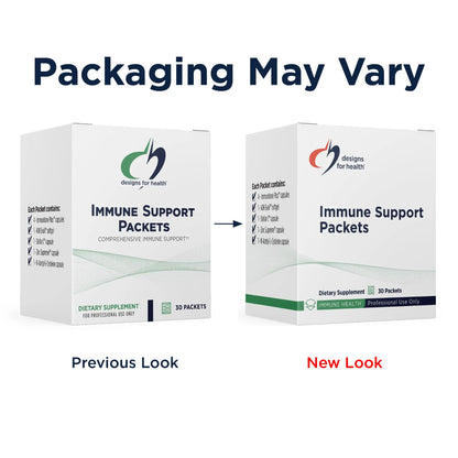 Designs for Health Immune Support Packets - One Month Supply with Immunitone Plus Mushroom Complex, Herbs, NAC, Vitamin D + K, Zinc, and Vitamin C (30 Packets) Designs for Health canada supplements