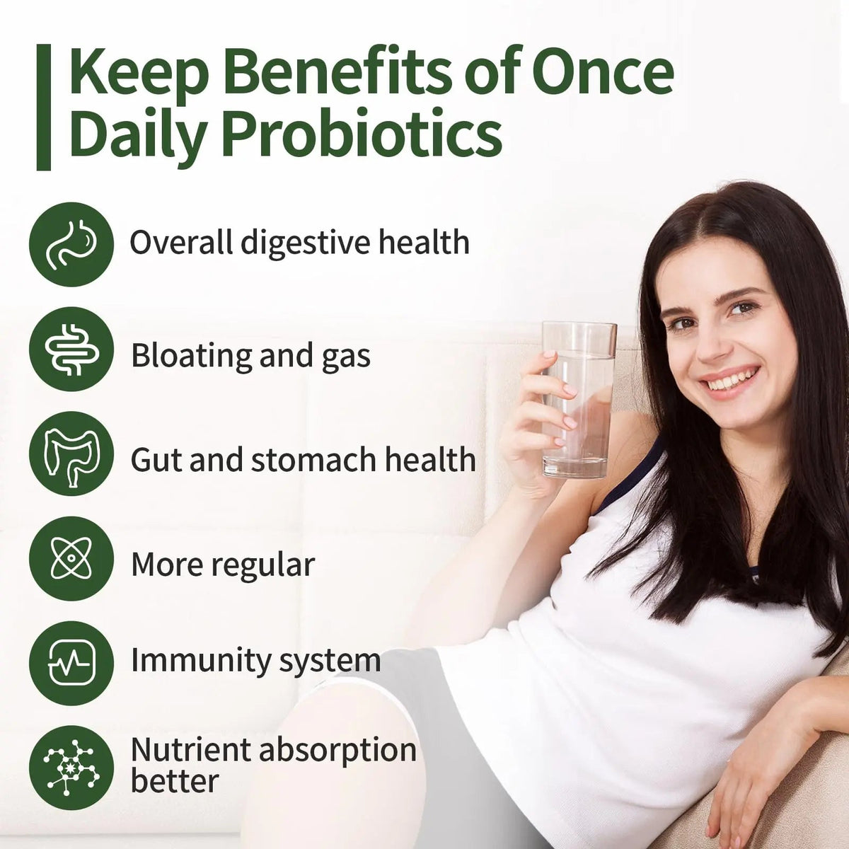 Probiotics for Women & Men, 200 Billion CFU 12 Strains with 3 Organic Prebiotics and Probiotics for Digestive Health Gut, Immune, Bloating & Gas, Energy, Overall Health, Shelf Stable - 2 Month Supply CfufulBuy Supplements Australia