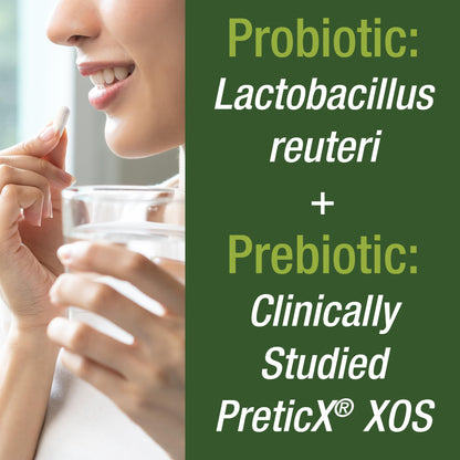 Lactobacillus Reuteri 50 Billion CFU Probiotics with Clinically Studied PreticX® XOS Prebiotic. L Reuteri Probiotic Capsules Supplement for Gut Health and Digestive Support. for Both Women & Men Peak PerformanceBuy Supplements Australia