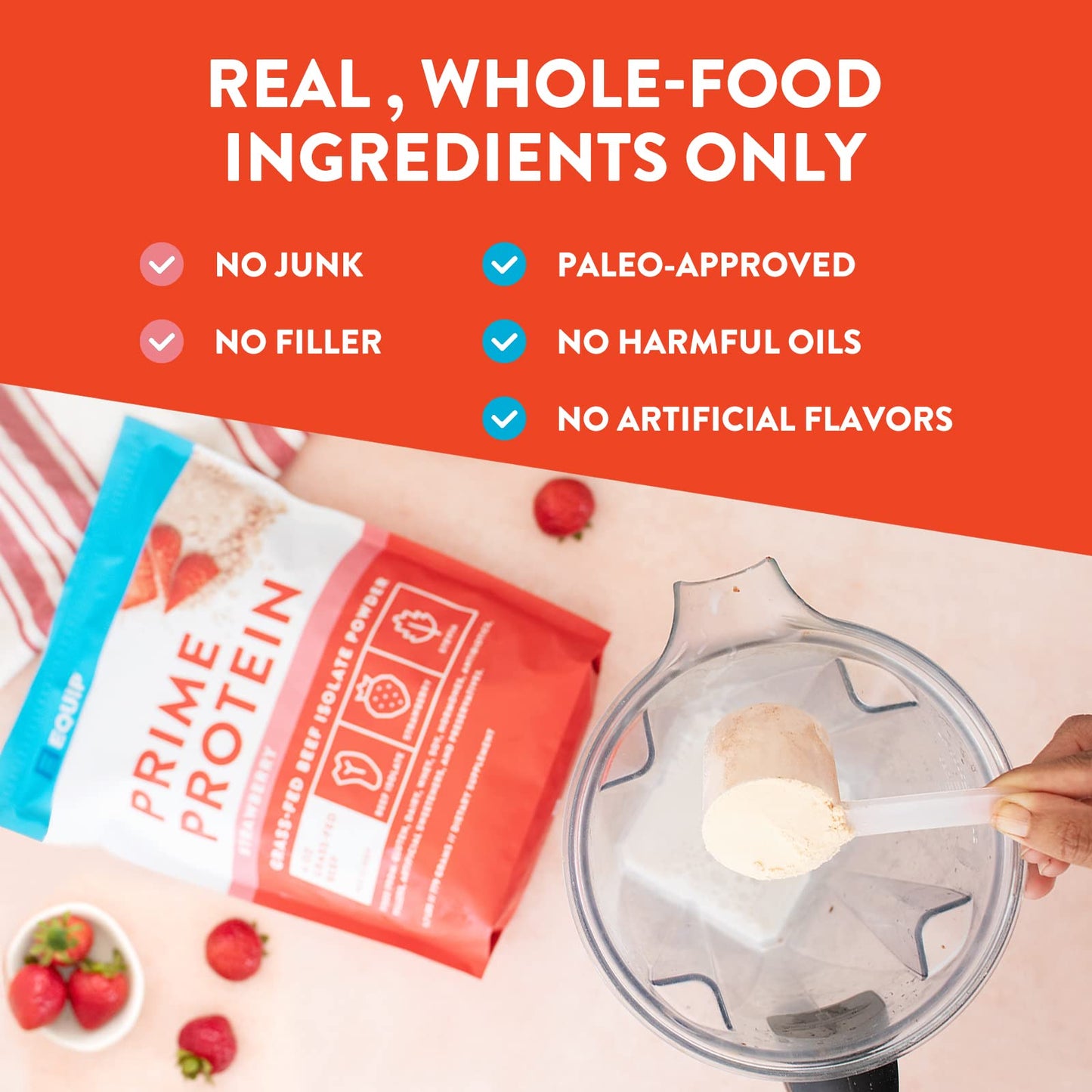 Equip Foods Prime Protein - Grass-Fed Beef Protein Powder Isolate -Paleo and Keto EquipBuy Supplements Australia