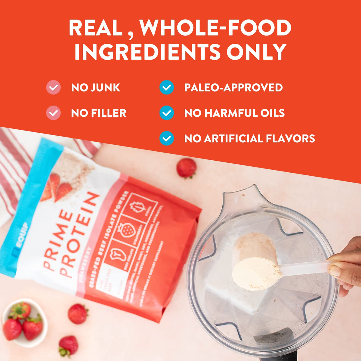 Equip Foods Prime Protein - Grass-Fed Beef Protein Powder Isolate -Paleo and Keto EquipBuy Supplements Australia