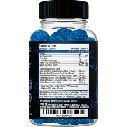 Testosterone Booster Gummies, Male Enhancing Supplement, Add 2 in” Enlargement Gummies for Men , Male Enhancement Chews Energy, Strength, Stamina, Endurance, Performance, Natural Blue Berry Chews Sapir's NutritionBuy Supplements Australia