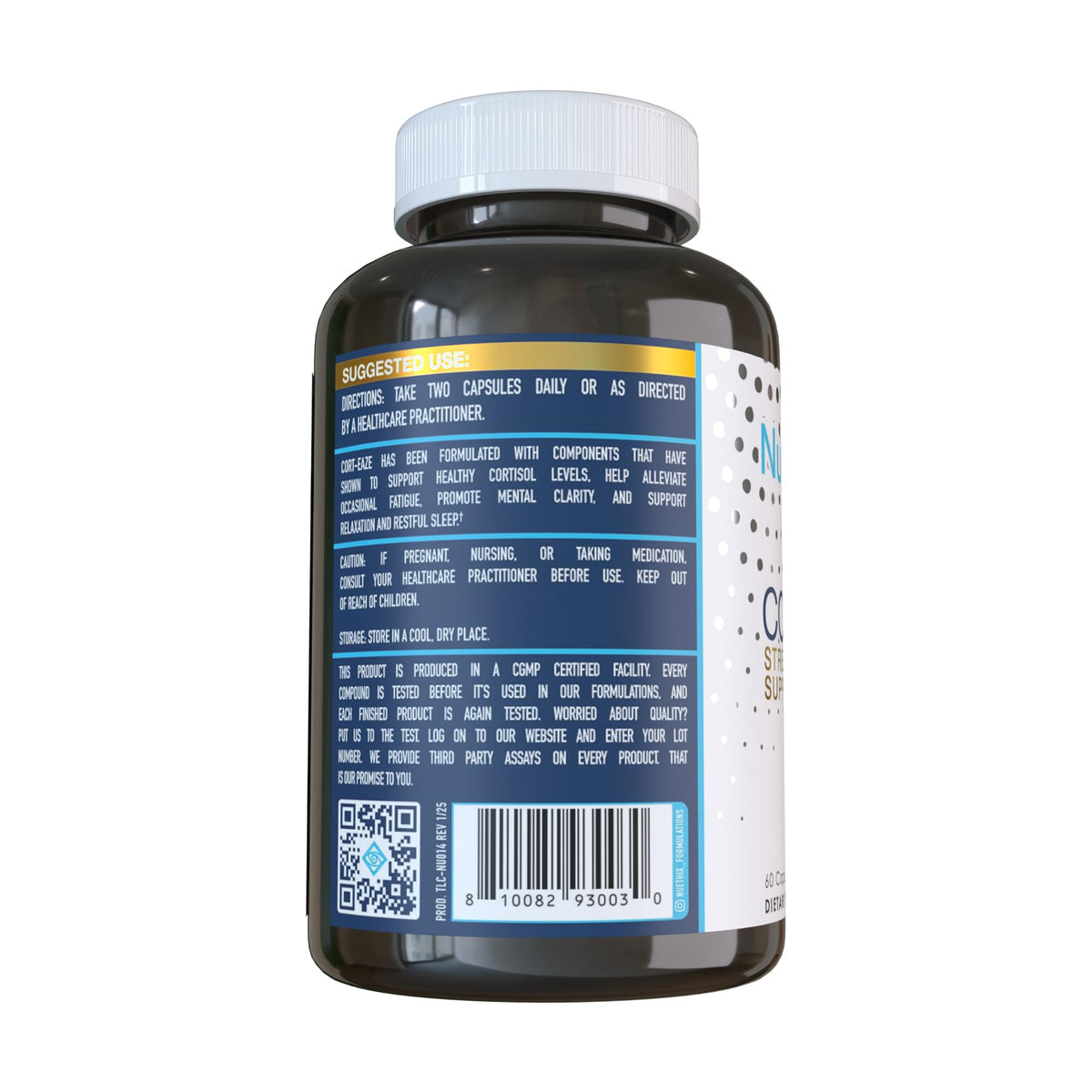 NuEthix Formulations Cort-Eaze - Cortisol Supplement - Health Support Supplement with Ashwagandha, L-Theanine & Rhodiola Rosea - Relaxation and Deep Sleep, 60 Capsules, 30 Servings NuEthix FormulationsBuy Supplements Australia