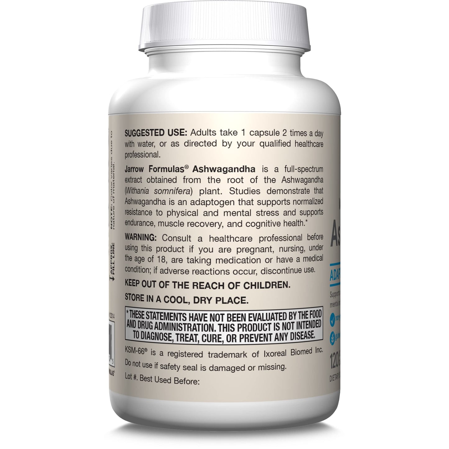 Jarrow Formulas Ashwagandha Capsules, 300 mg Supplement Supports Normalized Resistance to Mental and Physical Stress, 120 Veggie Capsules, 60 Day Supply Jarrow FormulasBuy Supplements Australia