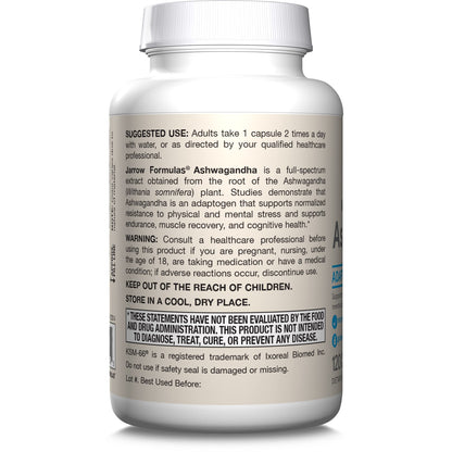 Jarrow Formulas Ashwagandha Capsules, 300 mg Supplement Supports Normalized Resistance to Mental and Physical Stress, 120 Veggie Capsules, 60 Day Supply Jarrow FormulasBuy Supplements Australia