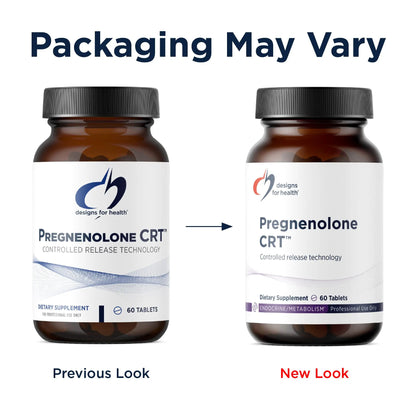 Designs for Health Pregnenolone CRT - 30mg Controlled/Time Release Pregnenolone (10-12 Hour) - Estrogen, DHEA + Testosterone Hormone Precursor for Women + Men - Vegan + Non-GMO (60 Tablets) Designs for HealthBuy Supplements Australia