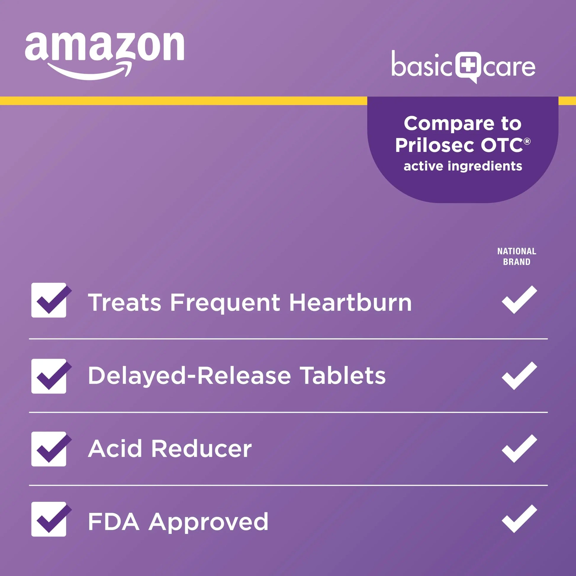 Amazon Basic Care Omeprazole Delayed Release Tablets 20 mg, Acid Reducer, Heartburn Medicine, 14-Day Course of Treatment, 28 Count Amazon Basic Care buy supplements Au