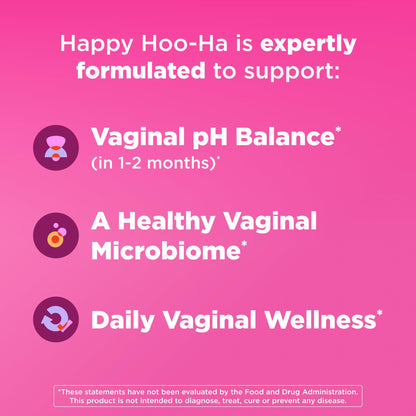 OLLY Happy Hoo-Ha Capsules, Probiotic for Women, Vaginal Health and pH Balance, 10 Billion CFU, Gluten Free - 25 Count OLLYBuy Supplements Australia